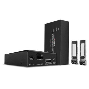 Extender KVM - Non spécifié - 300m - DisplayPort 1.2 4K - 3 ports USB - Fibre optique
