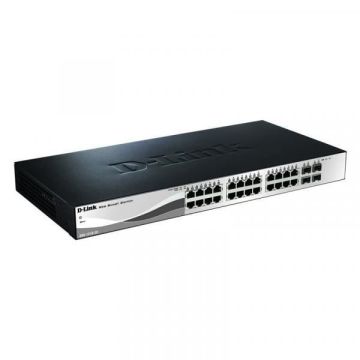 Marque Lien D Modèle DGS-1210-28/E Connexions 24 ports 10/100 Auto RJ45 UTP + 4 Gigabit SFP règlements -IEEE 802.3 10BaseT -IEEE