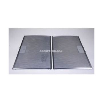 Filtres à graisse pour hotte Indesit - Lot de 2 - Métal - 38,5cm x 24,5cm