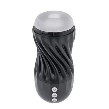 Masturbateur - Playboy - Solo Stroker - Noir - Avec succion - Vibrant