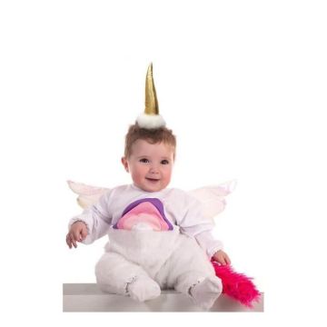 Déguisement de Lincorn - Disfrazzes - Bébé - Rose - Combinaison avec ailes et corne
