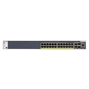 NETGEAR Switch manageable ProSAFE M4300-28G-PoE+ (550W PSU) - Stackable avec 24x1G PoE+ et 4x10G Incluant 2x10GBASE-T