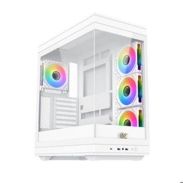 Boîtier PC - XIGMATEK - META Arctic - Moyen tour - E-ATX - Verre trempé - ARGB - Blanc