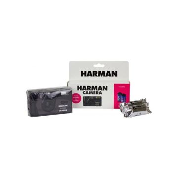 Appareil photo argentique - HARMAN - Compact 24x36 - Réutilisable - N&B - 2 films Kentmere Pan 400iso