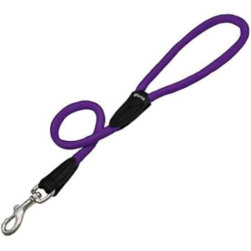 Laisse pour Chien - GLORIA - Ronde en Nylon - 60 cm - Couleur Violet - Durable