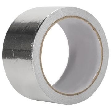 Ruban adhésif en papier d'aluminium imperméable à l'eau résistant à la chaleur HURRISE - Blanc - Argenté