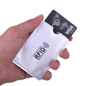 SHOP-STORY - Pochette Étui de Protection Anti RFID pour Protéger et Sécuriser vos Cartes Bancaire du Piratage et des Fraudes
