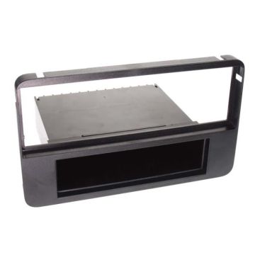 Adaptateur de façade 1-DIN avec vide poche Alfa 159/ Brera/ Spider noir - ACV - Voiture