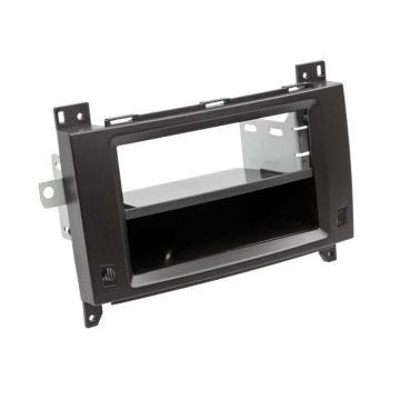 Adaptateur de façade 2-DIN avec vide poche Mercedes Viano/Vito 2006 >