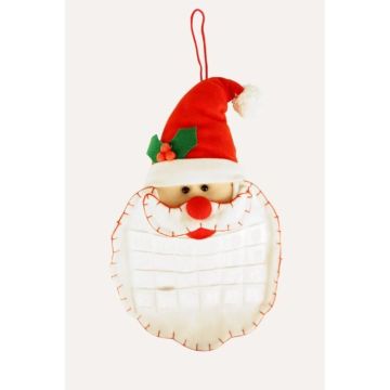 Décoration de Noël - MegaCrea DIY - Père Noël de l'Avent en feutrine à suspendre - Mixte - Adulte - Rouge