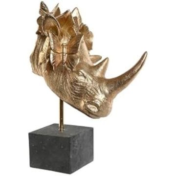 Figurine décorative - HOME ESPRIT - S3054025 - Noir doré - 33 x 24 x 43,5 cm - Intérieur