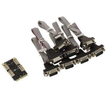 Carte Mini PCIe MiniPCIE 8 ports série COM RS232 DB9 avec Chipset EXAR XR 17V358 - mPCIe UART