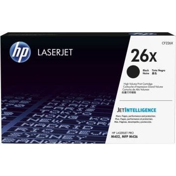 Cartouche de toner noir HP 26X grande capacité authentique pour LaserJet Pro M402/M426