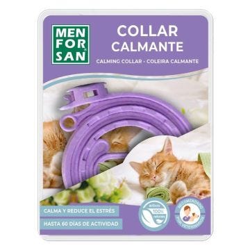 Menforsan - 54118MFG030630 - Collier Apaisant pour Chat, Reduisant Le Stress, Longueur 33cm, Auto-Ajustable Violet