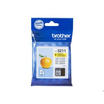 Cartouche d'encre originale LC3211Y - Jaune - Brother - DCP-J572, DCP-J772, DCP-J774, MFC-J890, MFC-J895