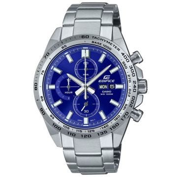 Montre Hommes CASIO EFR-574D-2AVUEF - Argent Acier inoxydable - Etanche 10 Atm