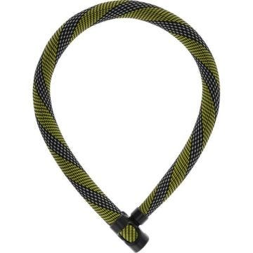 Antivol chaîne ABUS IVERA 7210/85 - Jaune/Noir - Pour Vélo Loisir - Acier Trempé