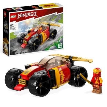 LEGO® NINJAGO 71780 La Voiture de Course Ninja de Kai – Évolution, Jouet Voiture, 2-en-1