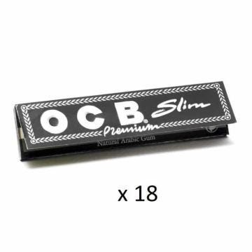 Lot De 18 Paquets De Feuilles Longues Ocb Slim Premium (32 Feuilles Par Paquet)