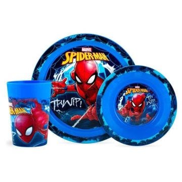 SPIDERMAN - Ensemble repas (assiette, bol, verre)