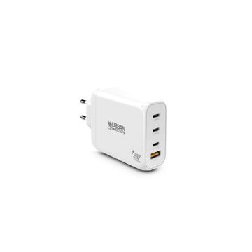Chargeur secteur - Urban Factory - 65W USB-C + 18W USB-A - Charge rapide - Blanc