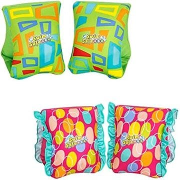 Brassards de natation pour enfant - Bestway - Taille S/M - Graphismes amusants et protection solaire UPF 50+