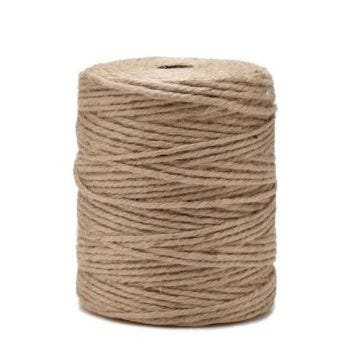 SHOP-STORY - Bobine ficelle en jute naturelle brune - 2mm x 400m - pour le jardinage, bricolage, activités manuelles