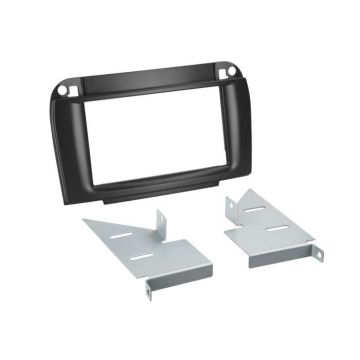 Façade d'auto 2-DIN Mercedes Classe CL/Classe S noire