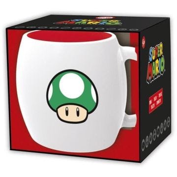 Super Mario - Mug en céramique 380ml (blanc) - 8412497003785