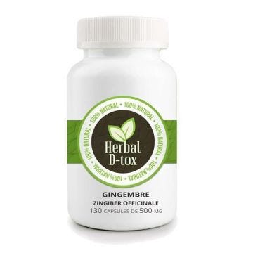 Zingiber Officinale (Gingembre) - Boite de 130 capsules de 500mg