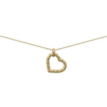 Collier - Brillaxis - Collier Brillaxis coeur ajouré ciselé or jaune - Couleur de la matière:Jaune Taille/Longueur:42 cm