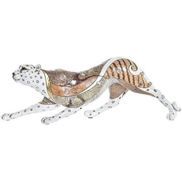 Figurine décorative - DKD HOME DECOR - Modèle standard - Résine - Blanc et orange - 37 x 10 x 13 cm
