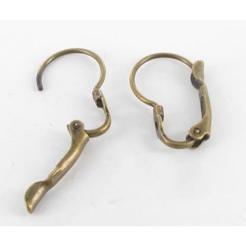 Boucles d'oreille dormeuses - MÉGACRÉA - Cuivré-bronze - Métal - Anti-allergie - Femme