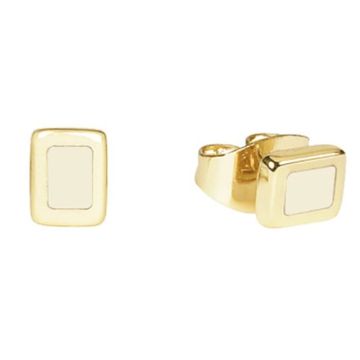 Boucles d'oreilles femme - Bangle Up - Boucles d'oreilles Bangle Up puces blanc sable