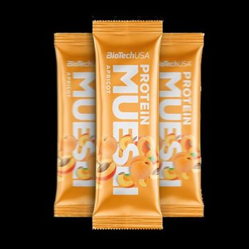 Barres énergétiques BioTech USA - Protein Muesli Bar - Apricot Boite de 28