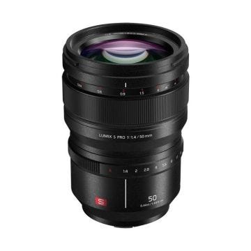 Panasonic Lumix S Pro 50mm F1.4 | Objectif à focale fixe Plein Format S-X50E (Ultra lumineux F1.4,Bokeh,Portraits, Tropicalisé) Noir