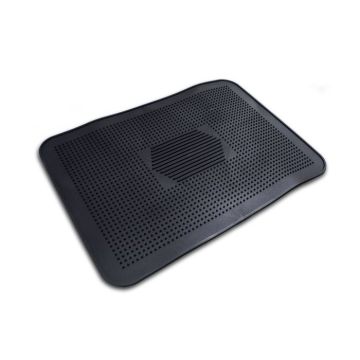 Tapis PVC - RED SIGN - 50x35cm - Noir - Caoutchou - Vendu à l'unité