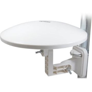 Antenne Extérieure omnidirectionnelle amplifiée 36 dB- Idéal Camping-car et caravane Blanche TNT - Compatible Full HD - 4K.[Q38]