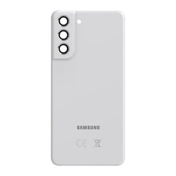 Vitre arrière de remplacement pour Samsung Galaxy S21 FE Blanc