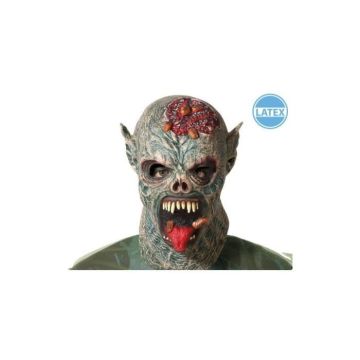 Déguisements - Masque d'Halloween en latex - Goule Gris