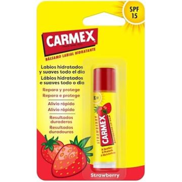 Soin des lèvres - CARMEX - Carmex Strawberry Moisturising Lip Balm - SPF 15 - Couleur Fraise - 0,05 L