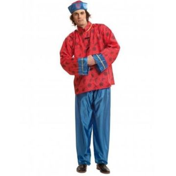 Déguisement chinois rouge homme