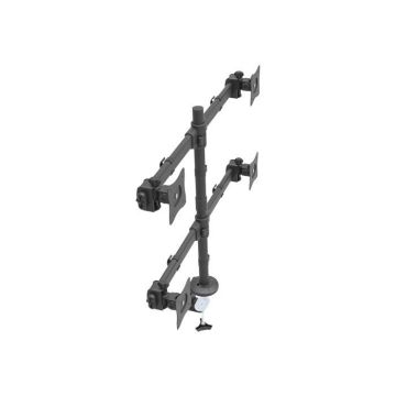 Support de bureau pour 4 écrans - StarTech.com - ARMQUAD - Acier robuste - VESA - 8 kg max