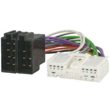 Fiche Autoradio 24PIN vers ISO - ADNAUTO - Connecteur Universel - Noir - Compatible Mazda