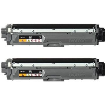 Pack de 2 Toners TN241BKTWIN-BROTHER-Noir-2x2500p.- DCP-9015, DCP-9020, HL-3140, HL-3150, HL-3170, MFC-9140, MFC-9330, MFC-9340