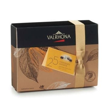 Ballotin de 25 chocolats assortis 230g Valrhona