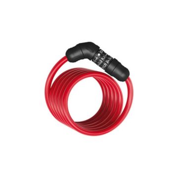 Antivol câble Abus star 4508C/150 - Rouge - Vélo loisir - Câble en acier tressé