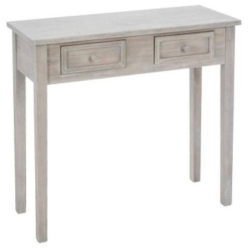 Console "Charme" - bois blanchi - Bois clair - Atmosphera createur d'interieur
