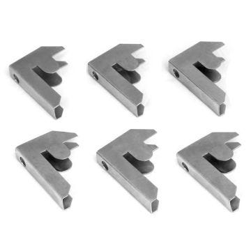 6 x connecteurs baie métal rayonnage Clips galvanisé acier stockage rayonnage