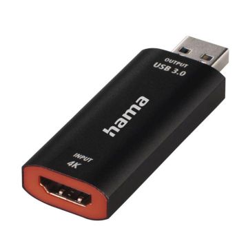 Camera electronique Hama - 00074257 - Stick Enregistrement Video Fiche USB - Connecteur HDMI 4K